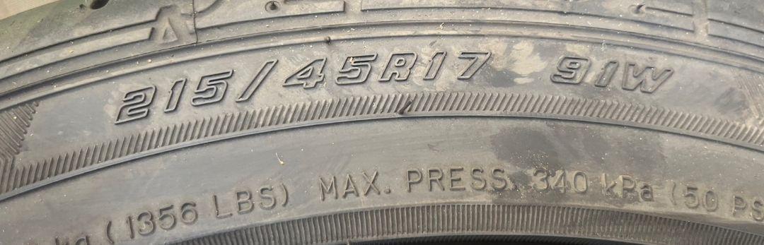BRZ純正17inタイヤホイール4本セット
