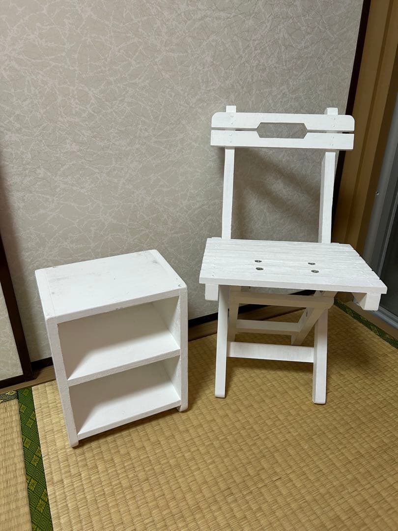 (DIY) ラックu0026椅子(折り畳み) セット