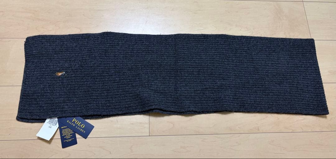 Polo Ralph Lauren ダークグレー マフラーPOLO RALPH LAUREN