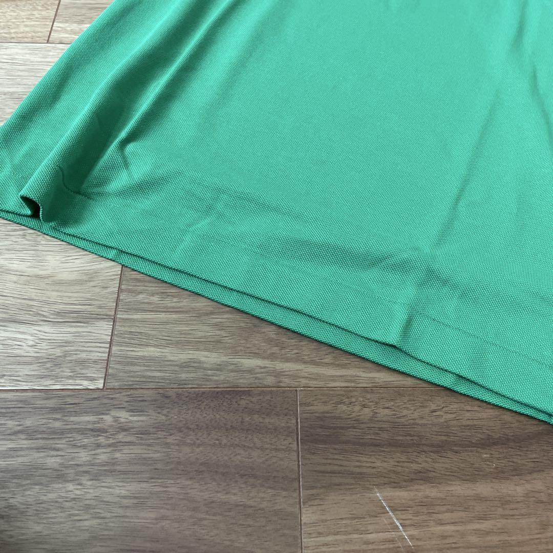 【新品文字ワニ】LACOSTE ラコステ 鹿の子ポロシャツ グリーン
