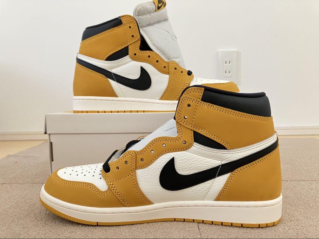 Nike Air Jordan 1 Yellow Ochre 新品未使用 靴
