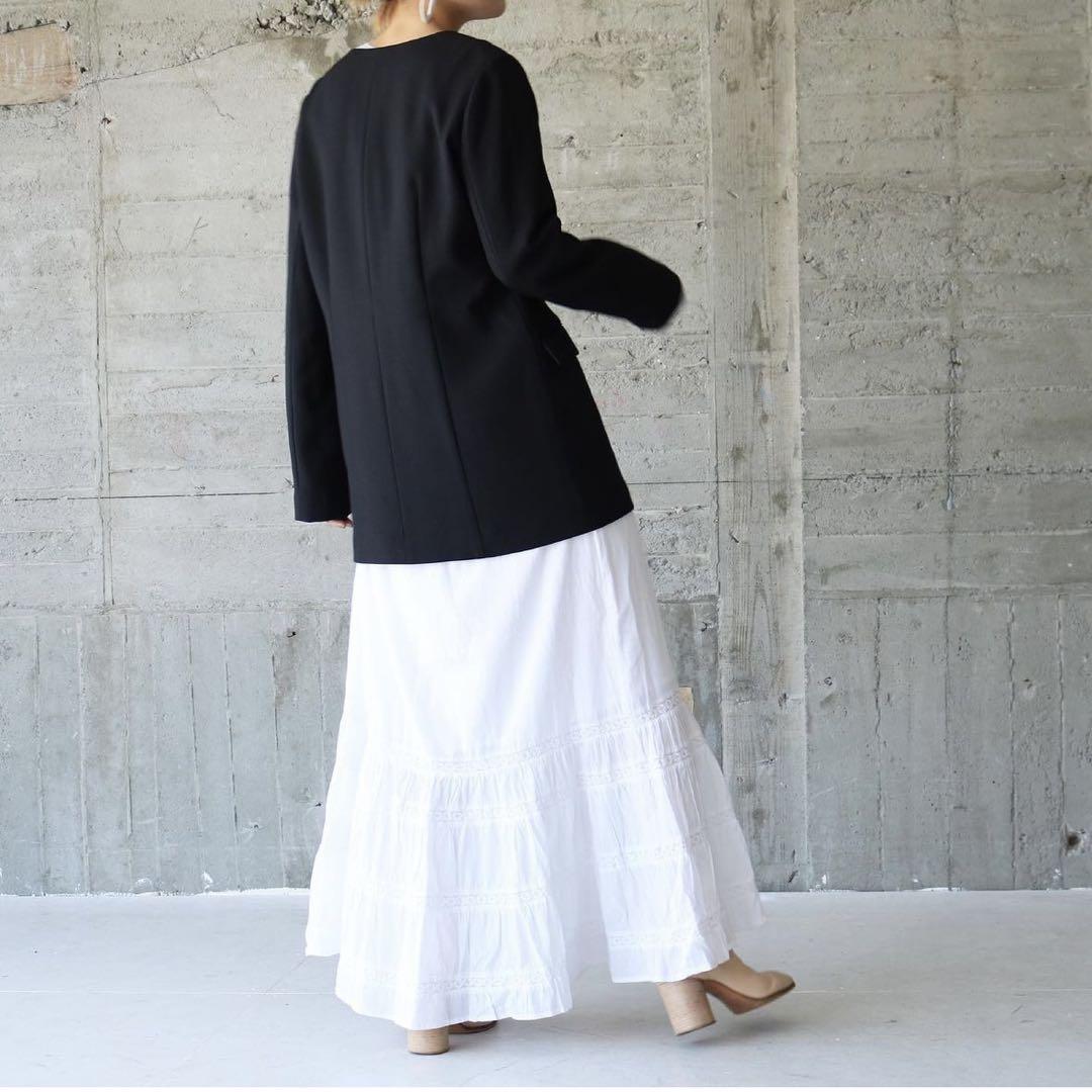 【美品】aere v-neck pullover jacket 黒
