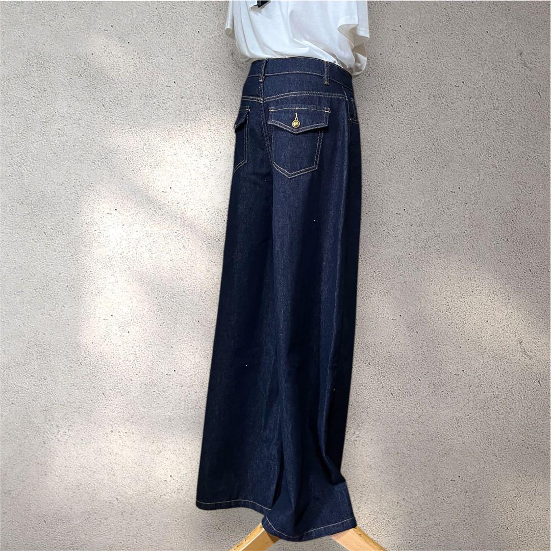 ♥️新品未使用♥️ MICALLEMICALLE ワイドデニム ネイビー