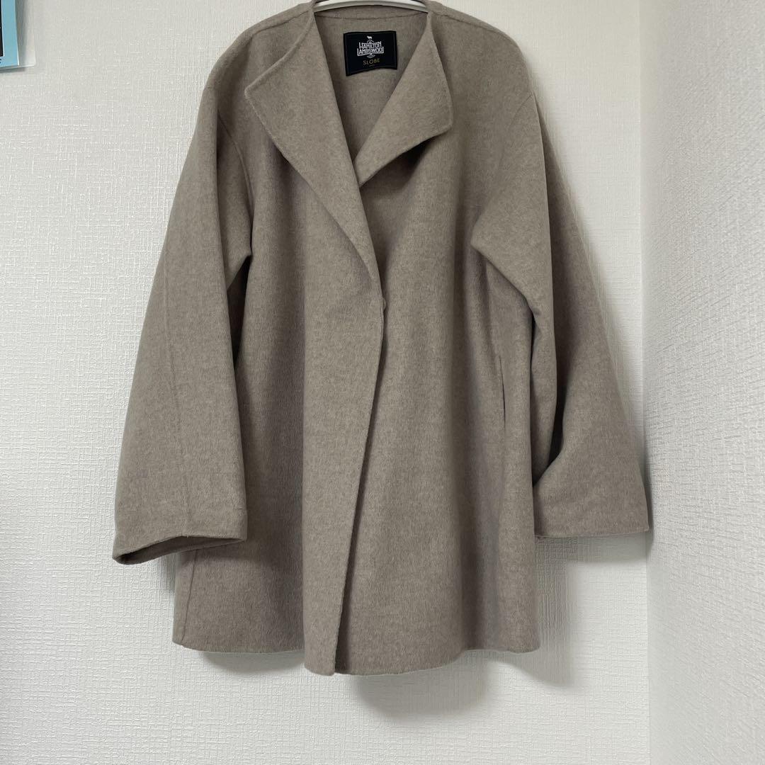 SLOBE IENA HAMILTONダブルフェイスウールショートコート