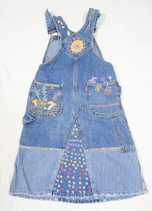 あちゃちゅむ サロペット　レトロ　花　赤ちゃん　女の子　犬　36　サルエル ベビー女の子男の子リブサスペンダーブルマ 赤ちゃんかぼちゃパンツ