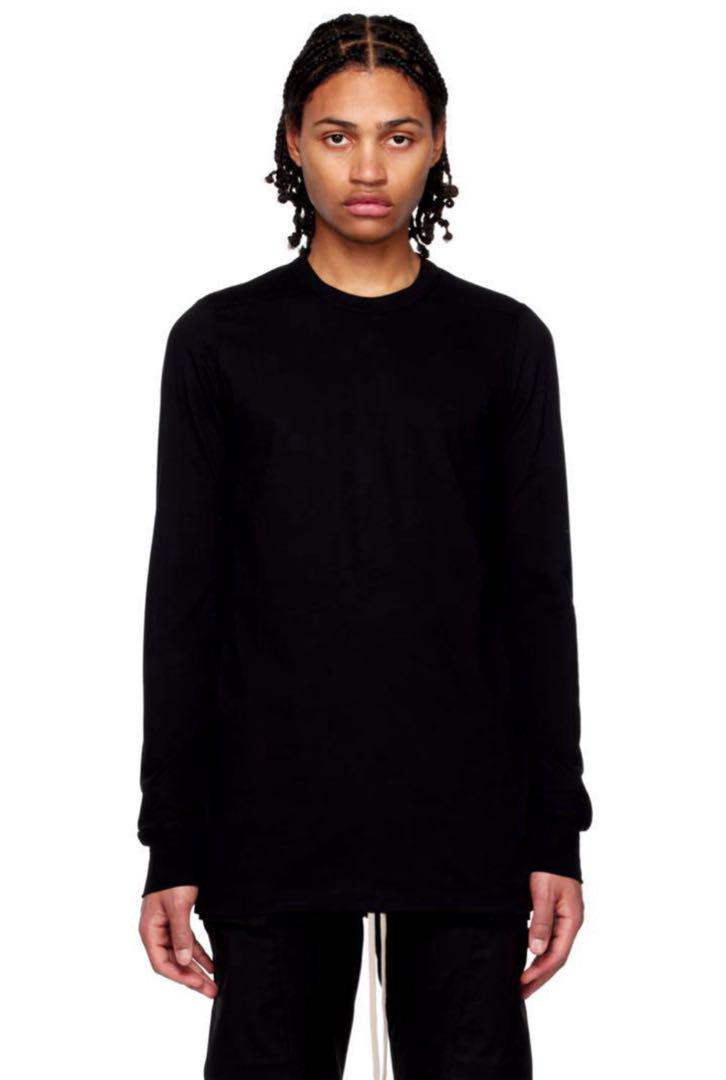 トップス RICK OWENS 20AW LEVEL LS TEE BLACK S