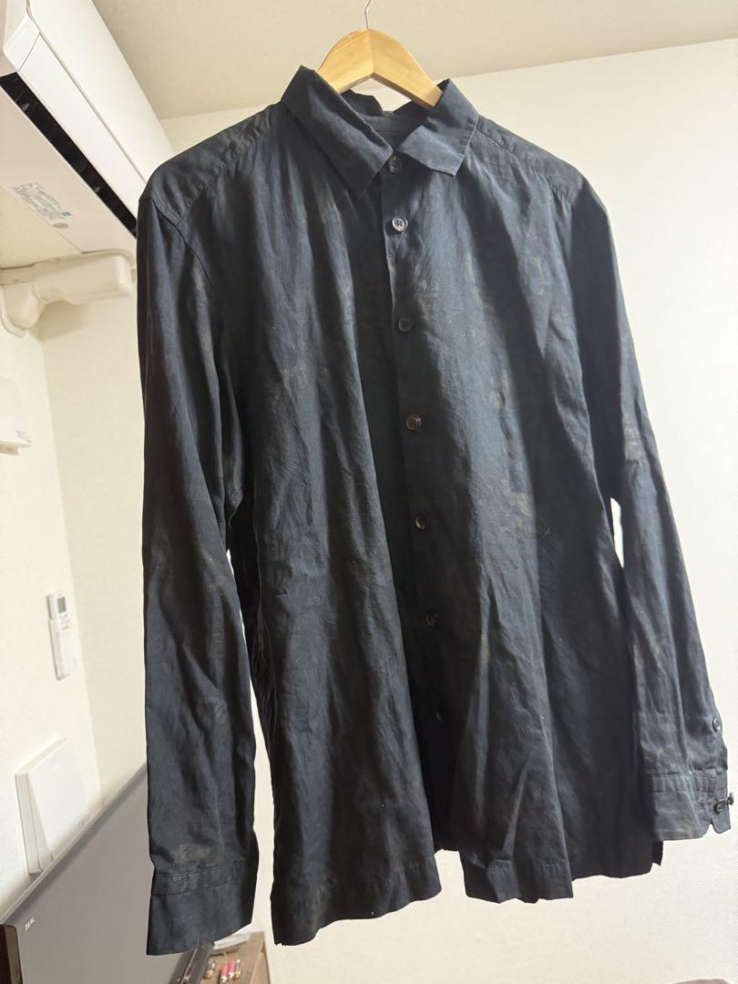 ISSEY MIYAKE MEN ブラック長袖シャツ