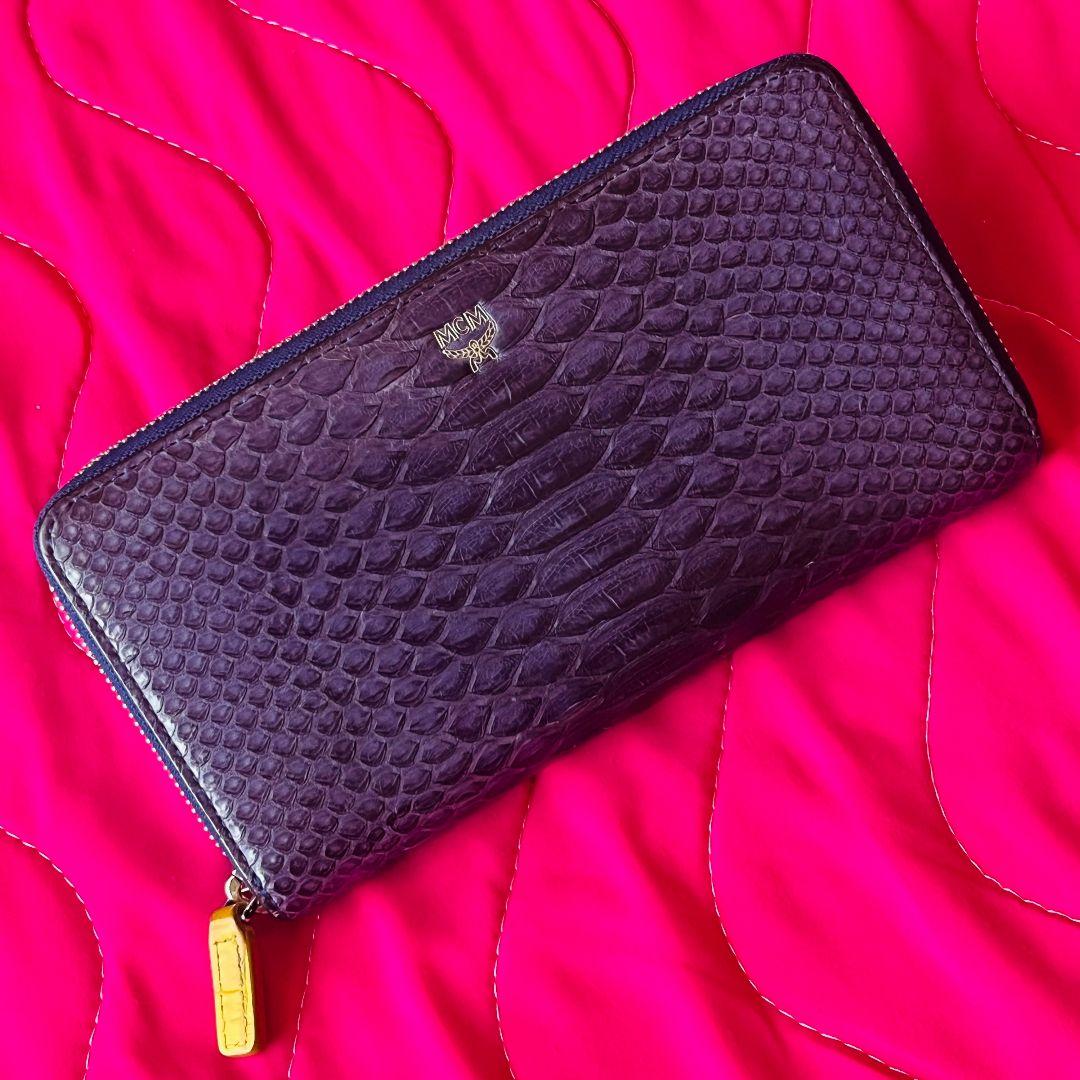 MCM パイソンレザー ウォレット 　日本直営店限定ミラスペシャル
