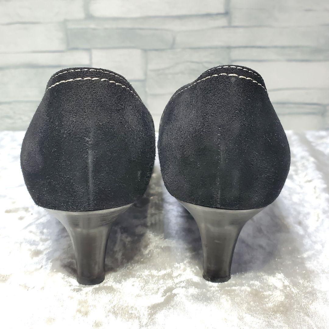【美品】✨TOD'S トッズ 21.5cm パンプス スエード 黒 34