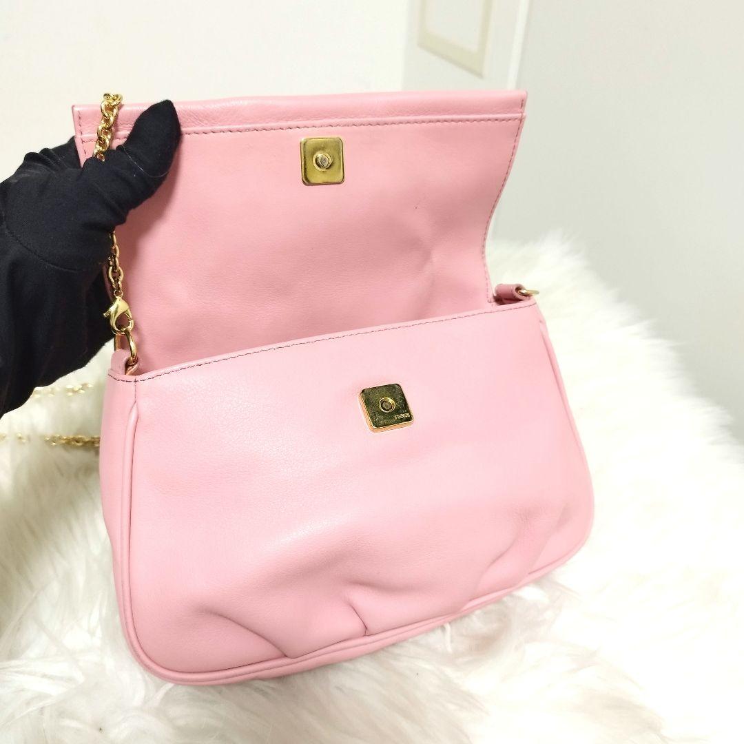 美品☆　フェンディ　2way　チェーン　ショルダーバッグ　マンマバケット