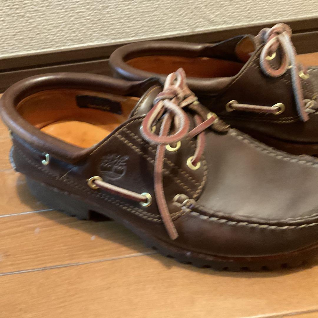 Timberland ブラウン デッキシューズ - メルカリ