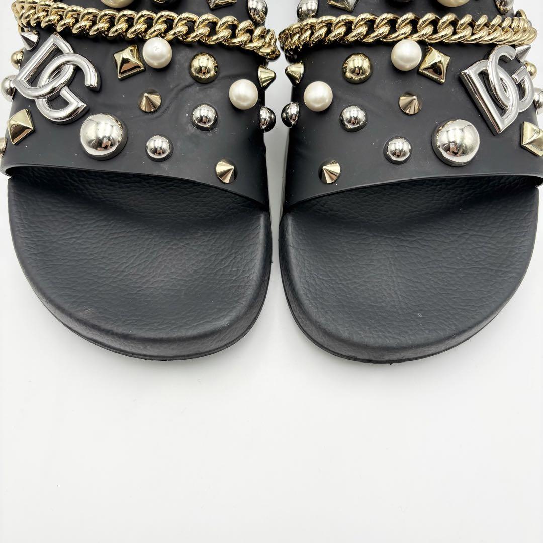 美品 DOLCE&GABBANA ドルチェ&ガッバーナ サンダル