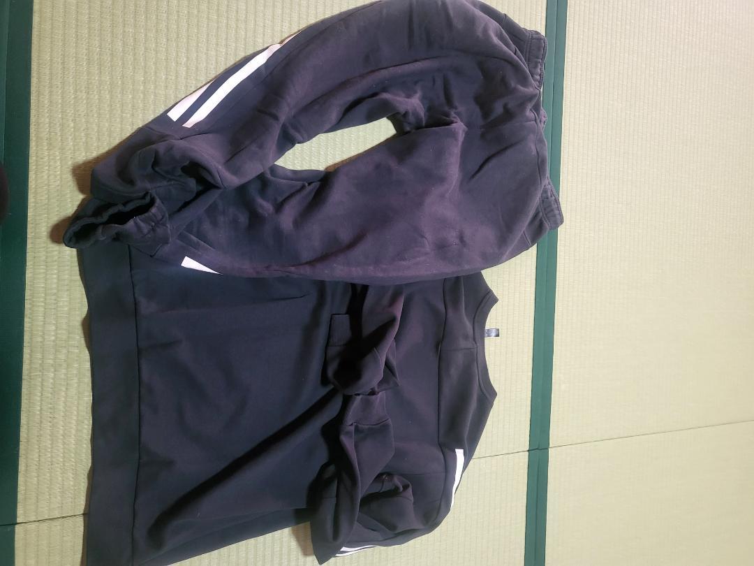 アディダス　スエット　上下　黒　サイズXL