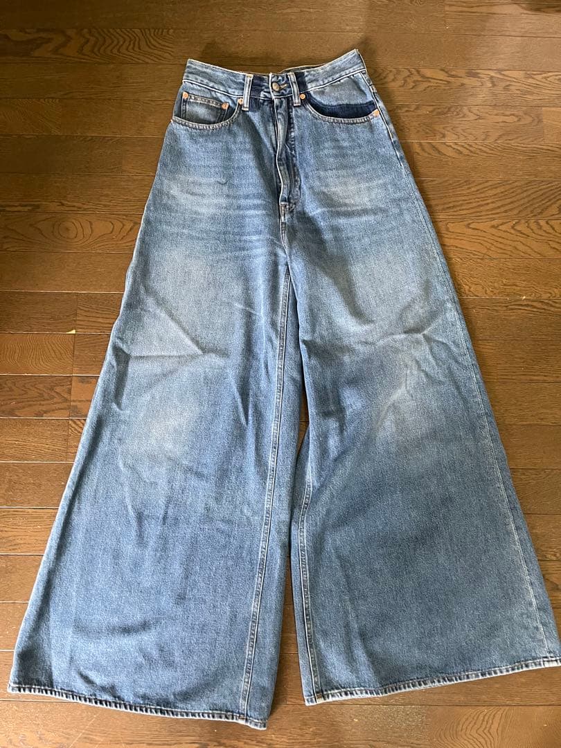 MM6 ブーツカットデニム・フレアデニム・ライトブルー