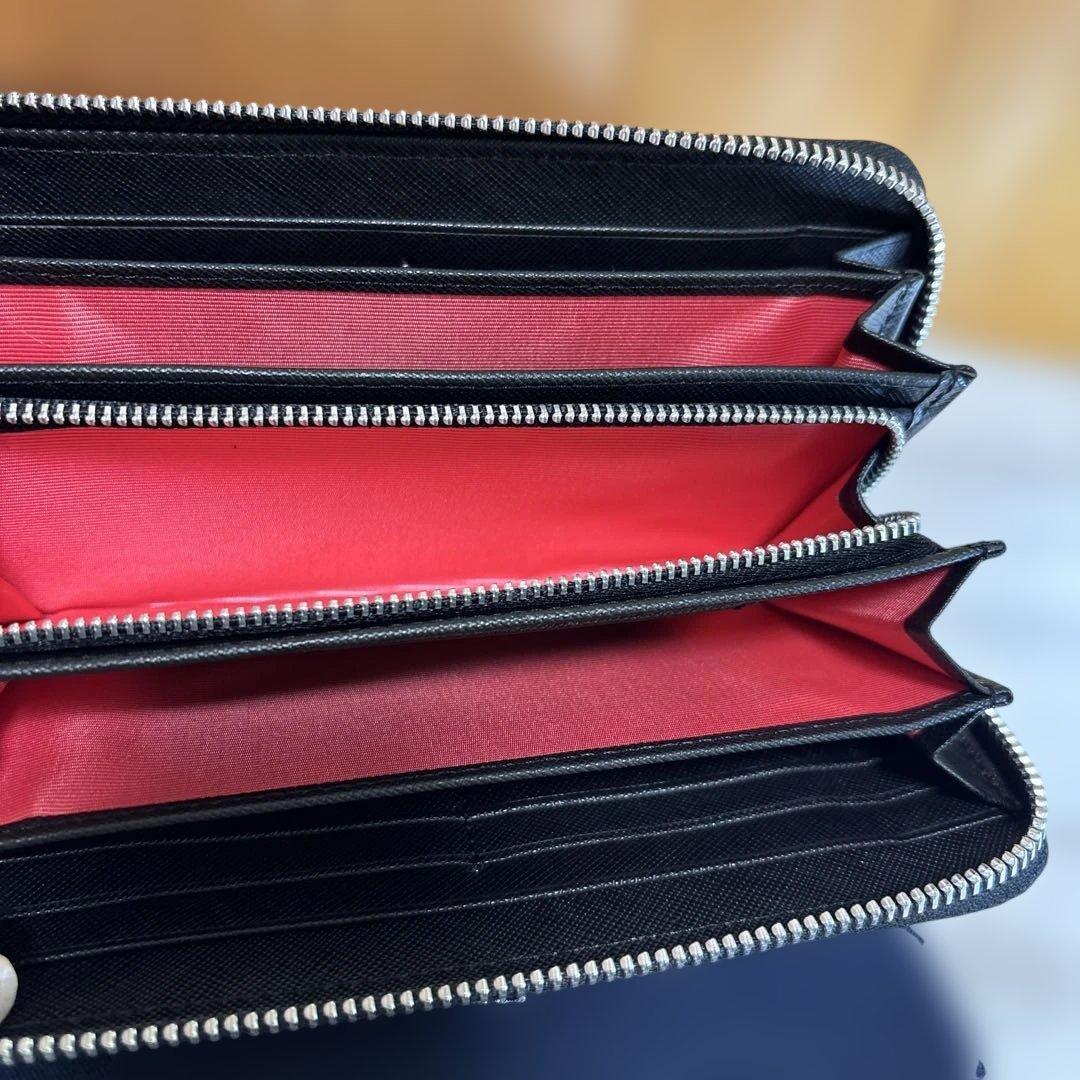 クロワロワイヤル クロコダイル バニラ 目地染め ラウンドファスナー長