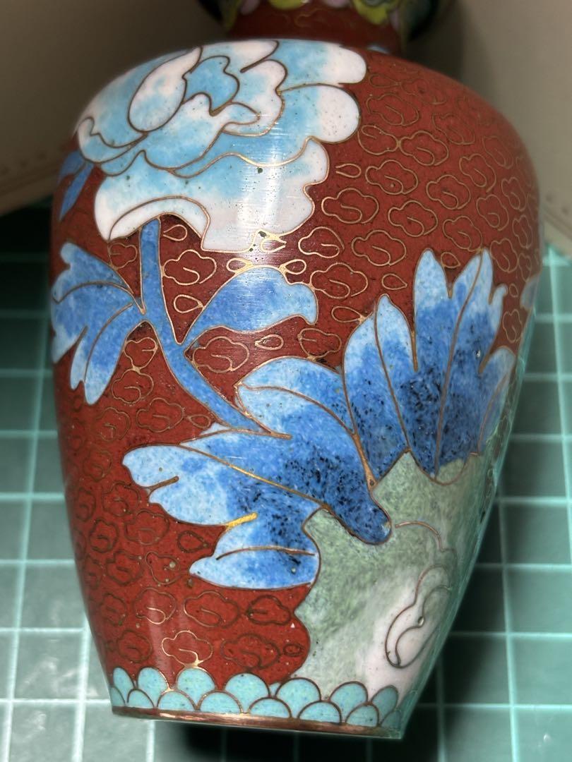 中国七宝焼 花瓶 一輪挿し 花入 - メルカリ