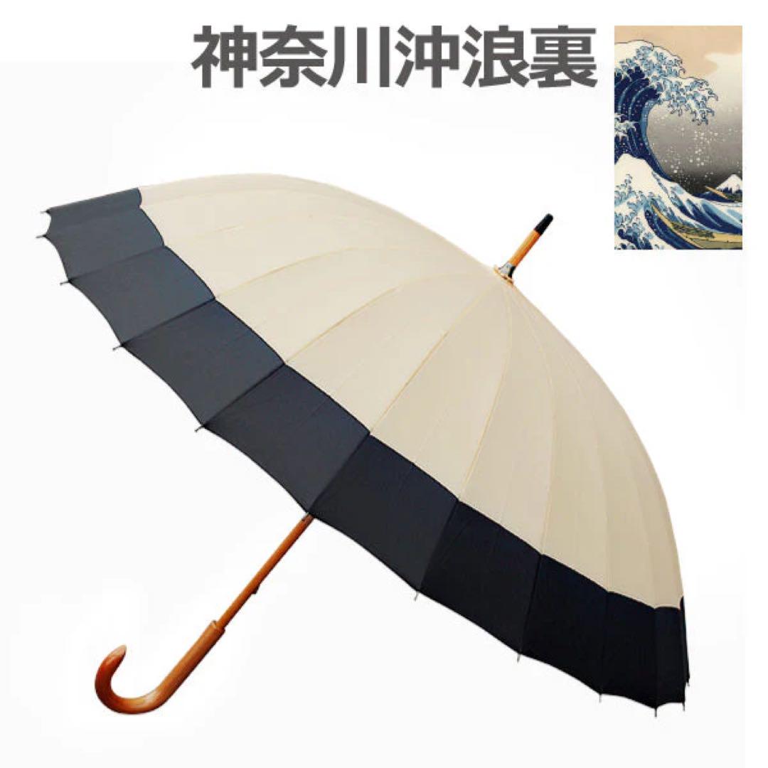 北斎グラフィック＊富嶽蛇の目24本骨長傘