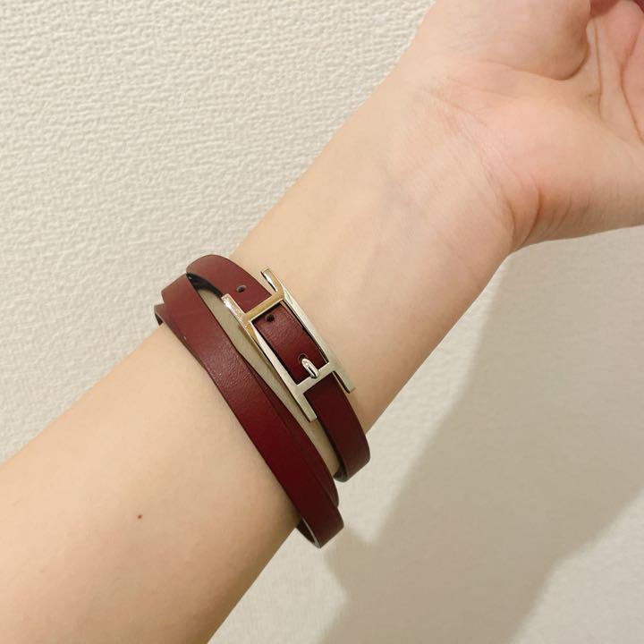 エルメス レザー アピ3 ブレスレット 刻印:I バングル 安い値段 エルメス 刻印:I バングル ブレスレット アピ3 レザー ブレスレット