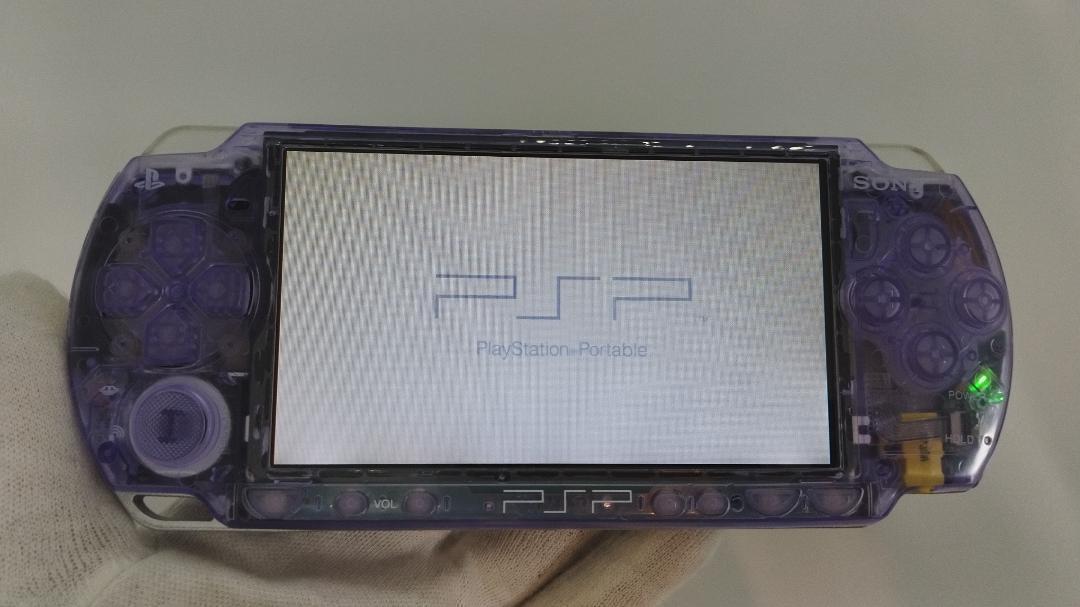 将鷹 様PSP 3000 すぐ遊べるセット【美品・カスタム】スケルトン　紫 PSP 3000 すぐ遊べるセット【美品・カスタム】スケルトン ピンク