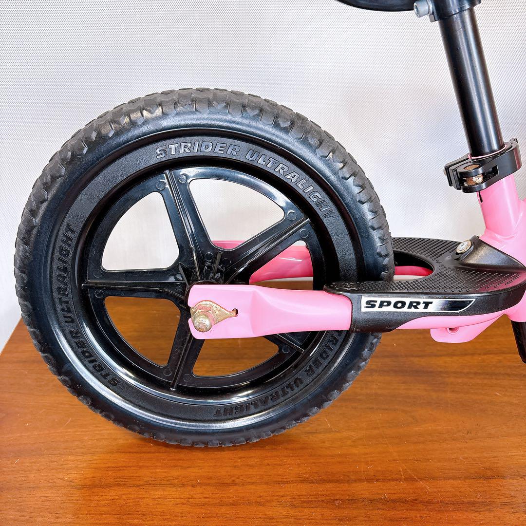 ☆美品☆STRIDER SPORT 12インチ バランスバイク ピンク
