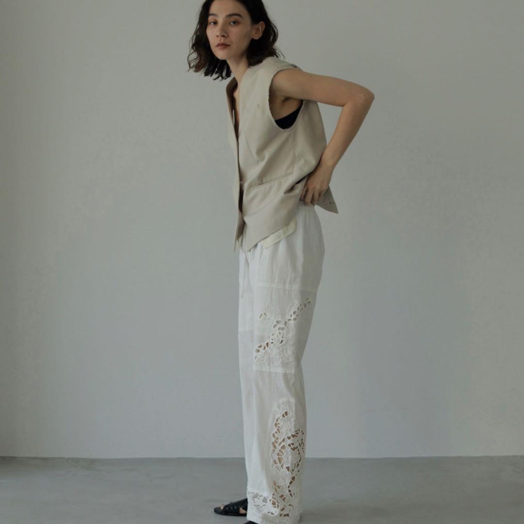 タグ付き未使用/2024年✨アンヌーク Cutwork Lace Pants M