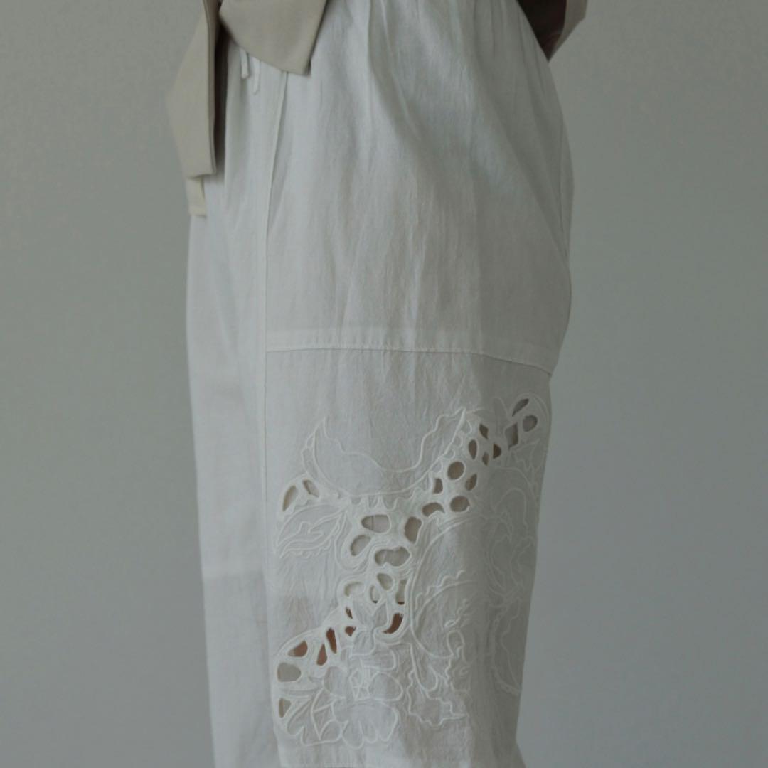 タグ付き未使用/2024年✨アンヌーク Cutwork Lace Pants M