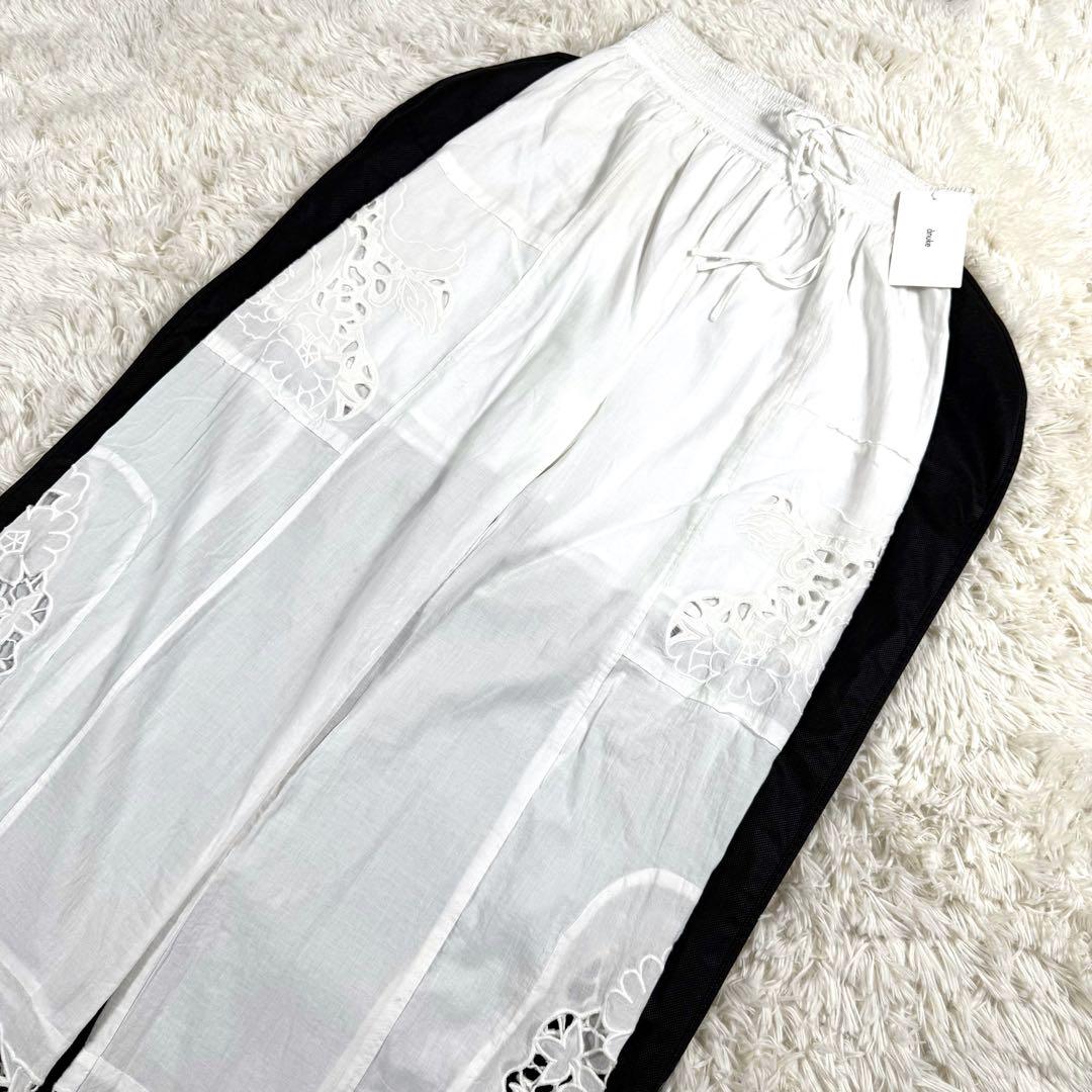 タグ付き未使用/2024年✨アンヌーク Cutwork Lace Pants M