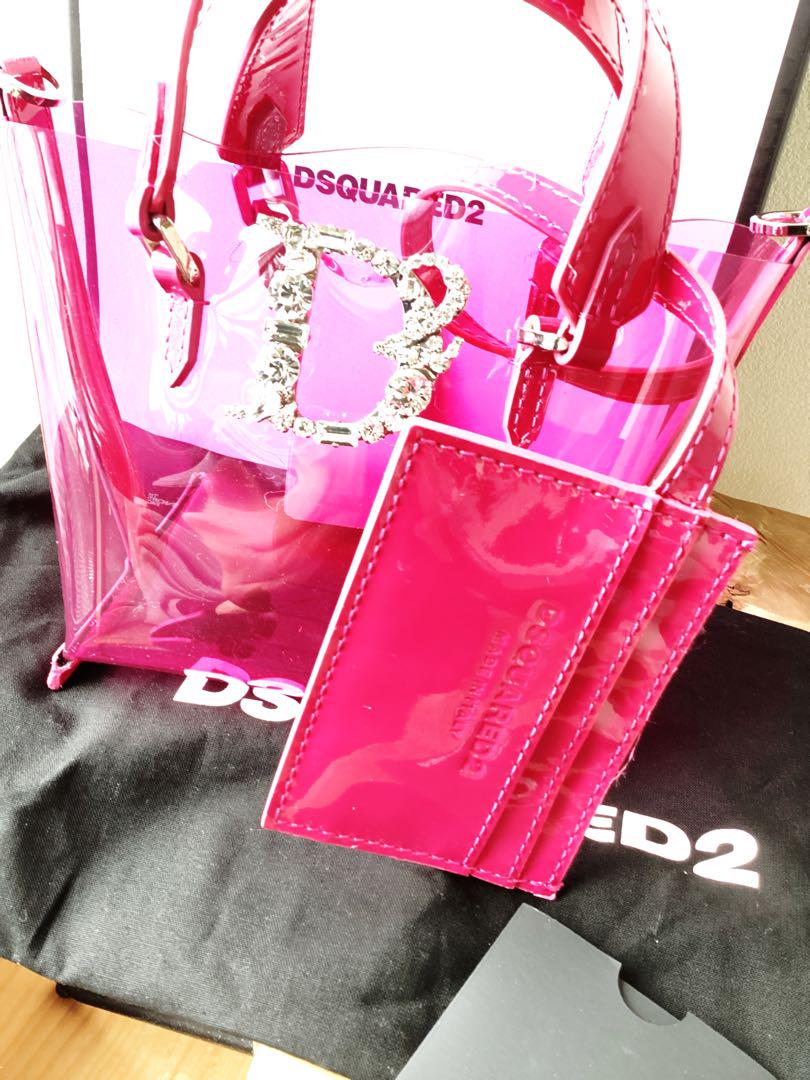 訳あり未使用品【DSQUARED2】クリアミニバッグ定価173800円