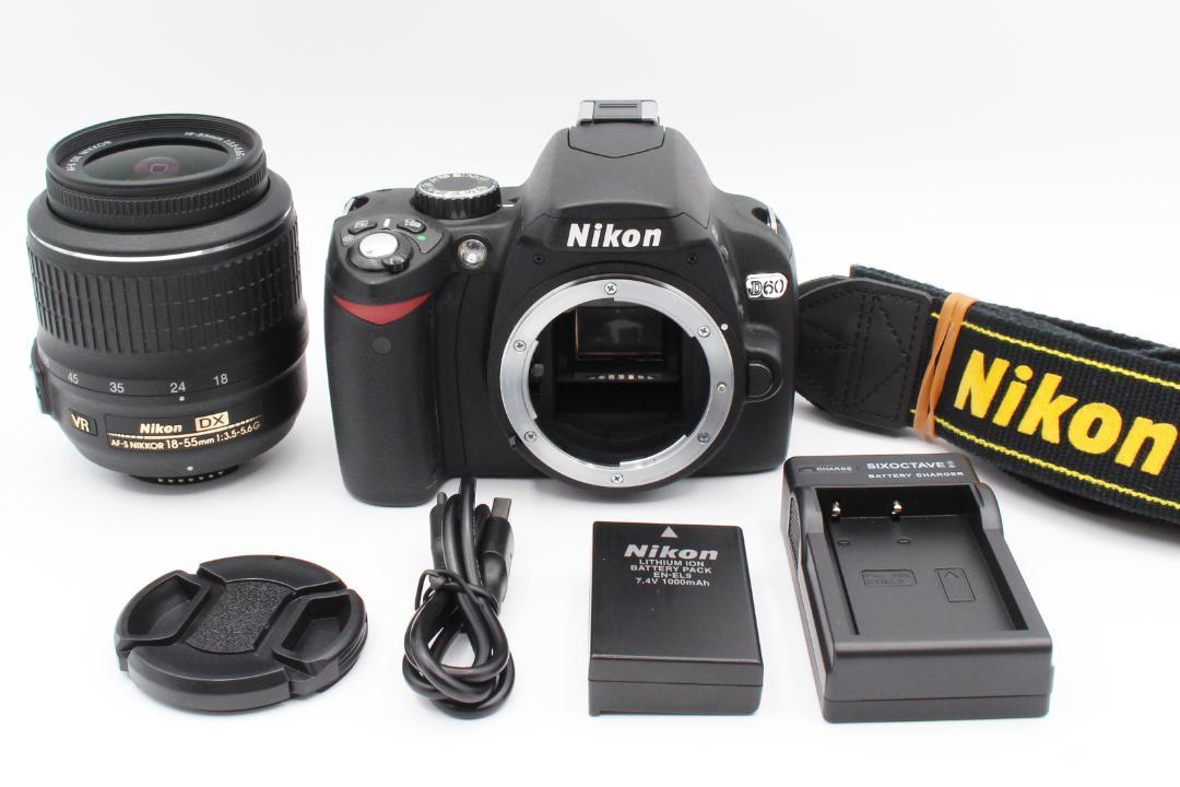 ショット数わずか424枚！☆Nikon D60☆コンパクトで扱いやすい☆ ショット数わずか424枚！☆Nikon D60☆コンパクトで扱いやすい
