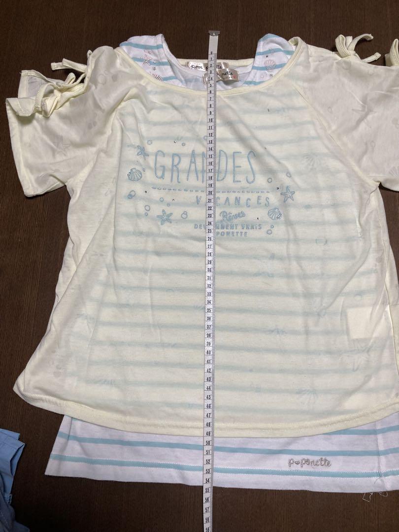 美品)ポンポネットジュニア トップス＆パンツ2枚セット 160