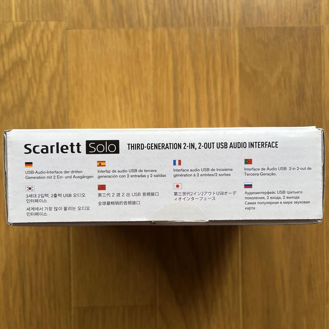 Focusrite　Scarlett Solo　オーディオインターフェイス