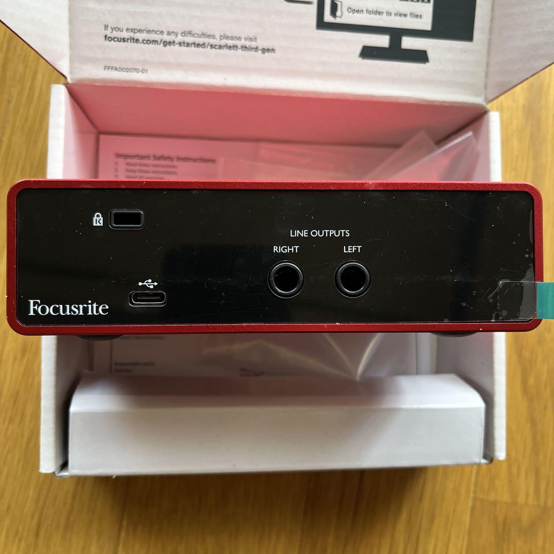 Focusrite　Scarlett Solo　オーディオインターフェイス