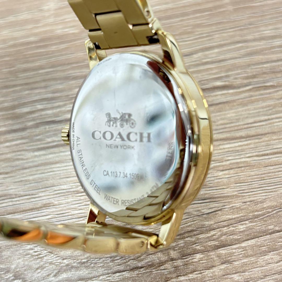 美品]☆COACH☆ゴールド☆レディース腕時計☆ゴールド文字盤