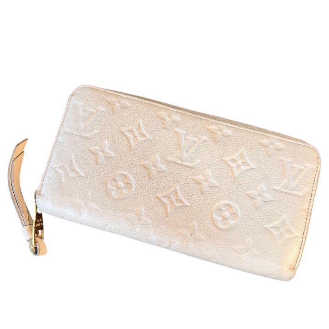 完品 Louis Vuitton M60546 ジッピーウォレット アイボリーLOUIS VUITTON