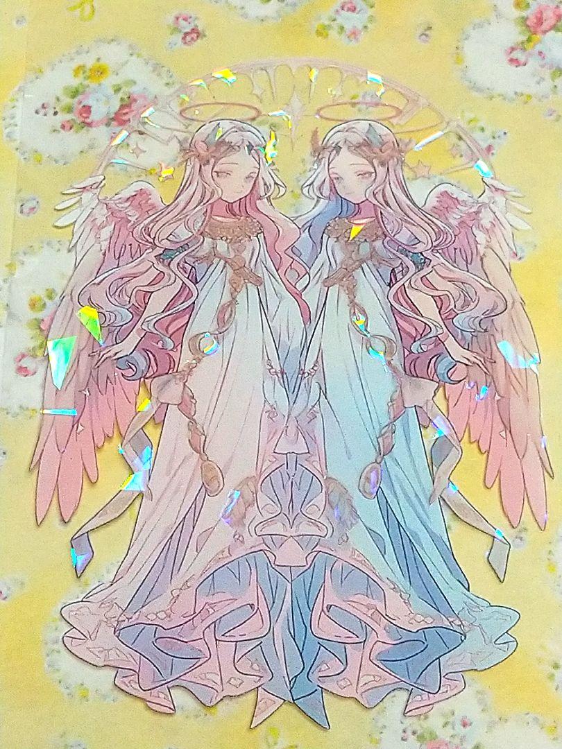 J792＃双子座-鏡音(贝壳光)銀河絵日切り売り海外人物マステ女の子