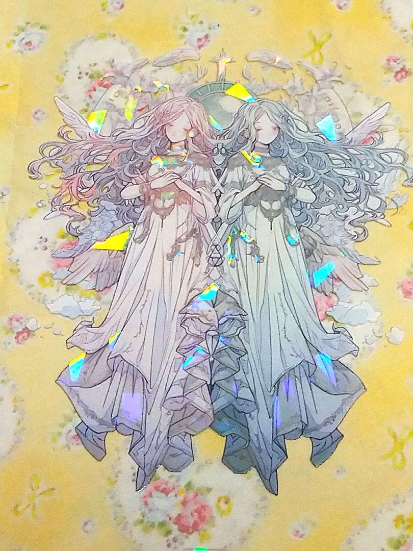J792＃双子座-鏡音(贝壳光)銀河絵日切り売り海外人物マステ女の子