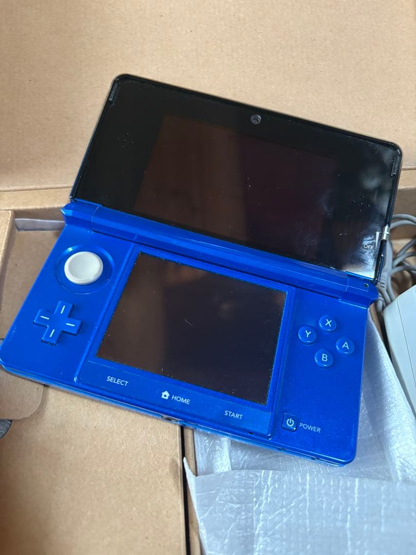 3DS 箱、説明書、付属品付き コバルトブルー