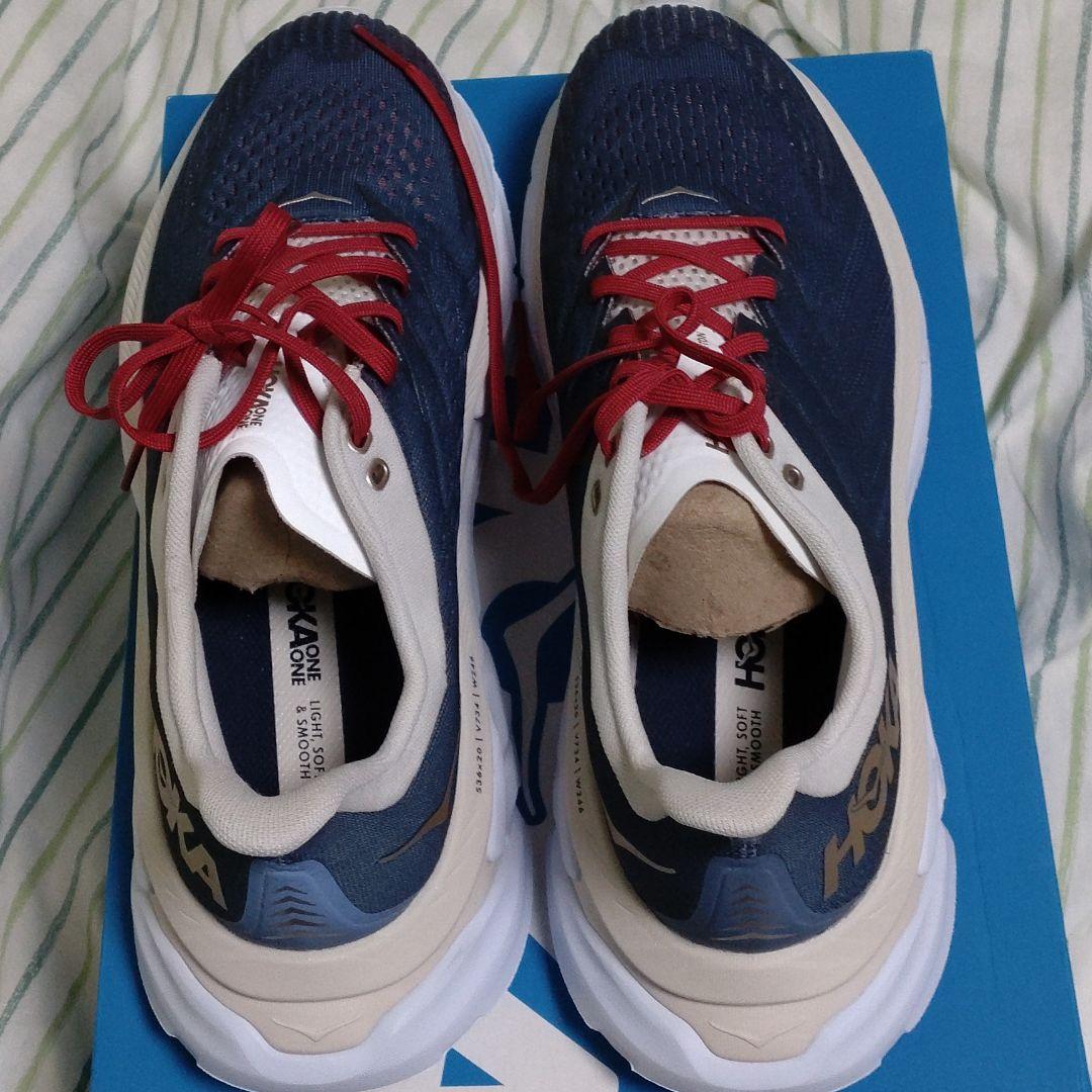 通販NEW HOKA ONE ONE クリフトンエッジ ネイビー w21sR-m45565085001 国産爆買い