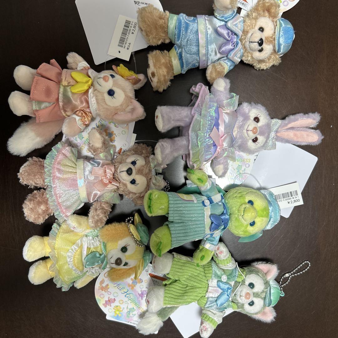 ♡カラフルハピネス♡ダッフィー＆フレンズ♡ぬいぐるみバッヂ♡タグ、値札付き♡ Disney - 新品☆新作🫧カラフルハピネス🫧ダッフィー