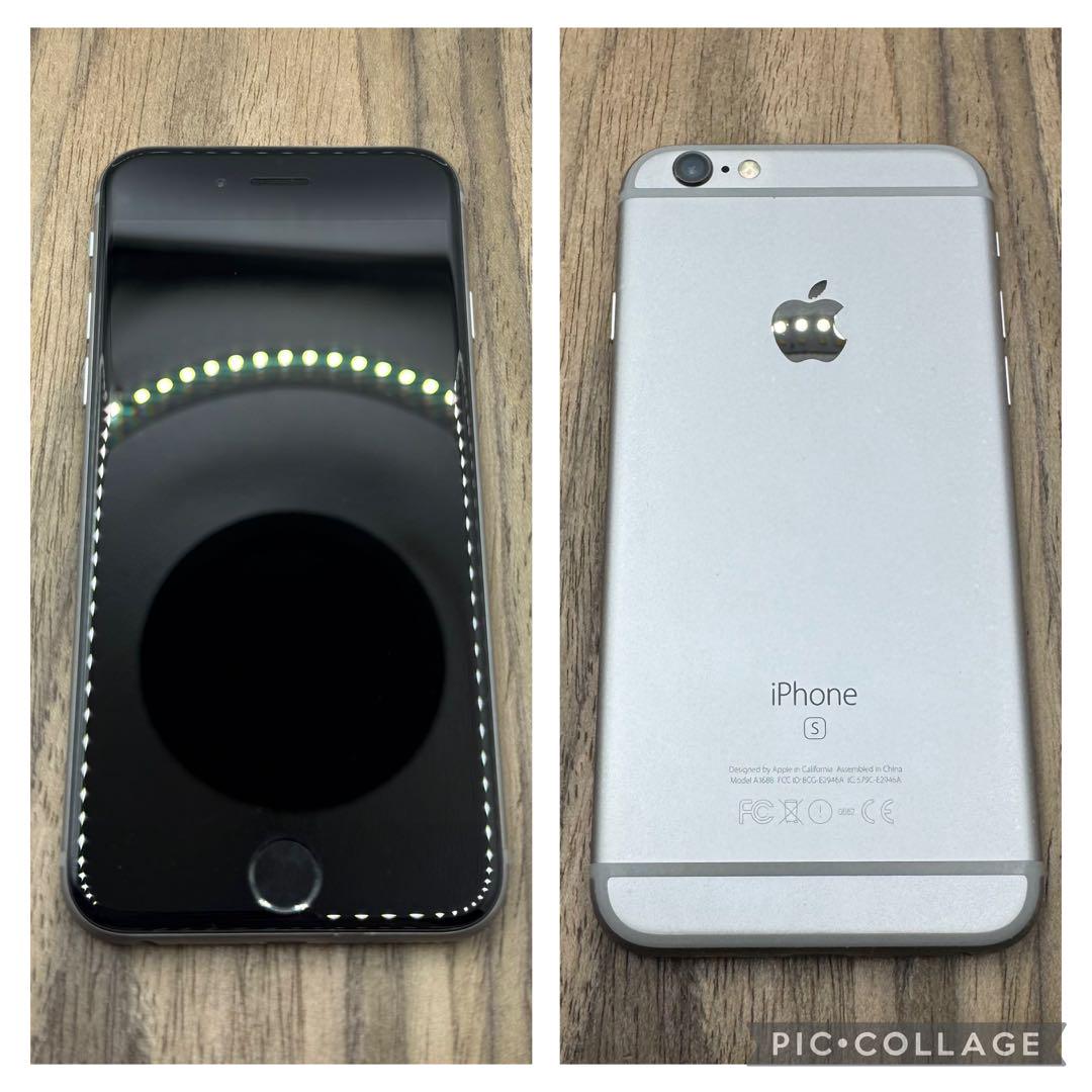 SIMフリー iPhone6s 64GB スペースグレイ 新品電池 美品】iPhone6s スペースグレイ 64GB シムフリー 新品電池 615