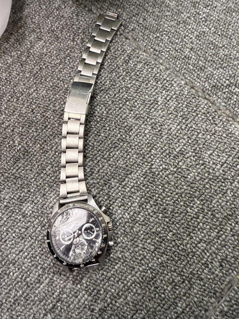 SEIKO 崩す セイコー クロノグラフ 腕時計 7T92-0CT0 イエロー