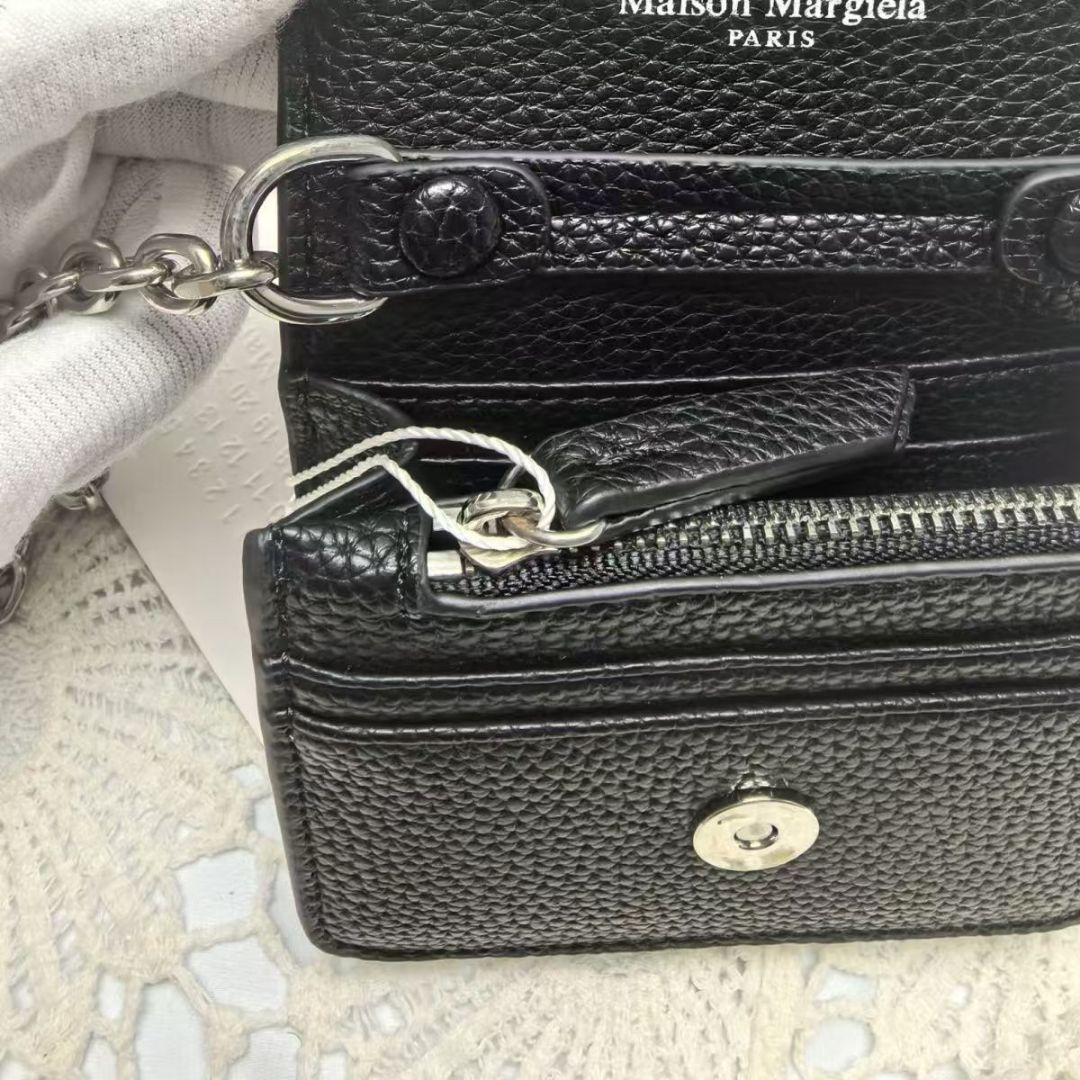 大特価セール 新品】Maison Margiela チェーン付き ブラックコインケース 小物