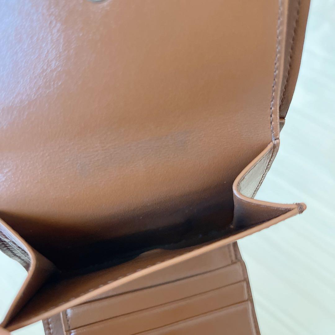 セリーヌCELINE スモール フラップウォレット タン ブラウン 財布