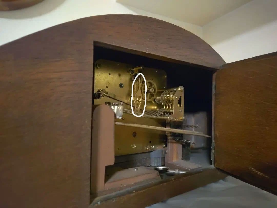 アンティーク　マウテ Mauthe ゼンマイ式 置時計 ドイツ製 アンティーク マウテ Mauthe ゼンマイ式 置時計 ドイツ製