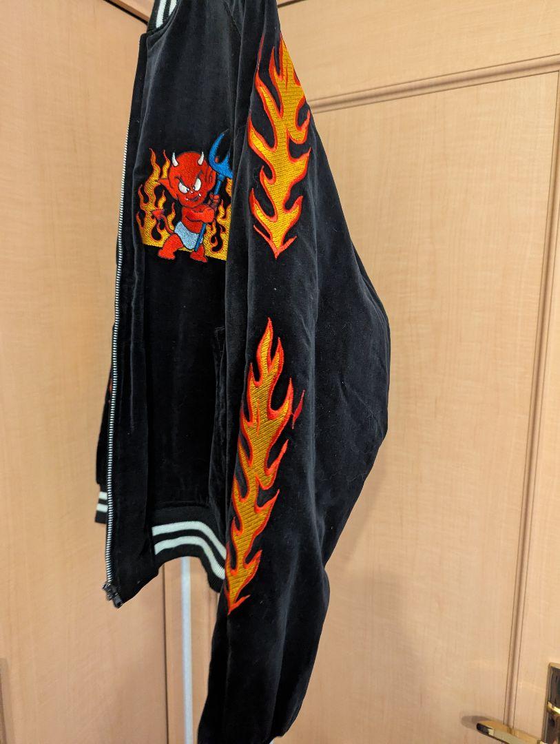 RED HOT DEVIL レッドホットデビル 刺繍 スカジャン sizeM