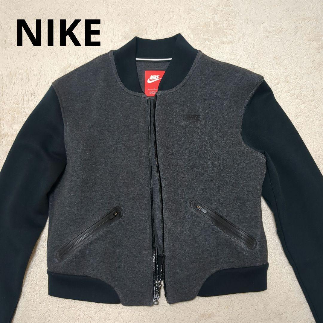 NIKE テックフリースボンバー М グレー×ブラック