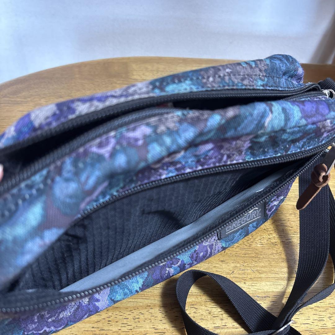 GREGORY グレゴリー 花柄 サコッシュ ショルダーバッグ 旧ロゴ USA製 GREGORY グレゴリー 花柄 サコッシュ ショルダーバッグ 旧ロゴ