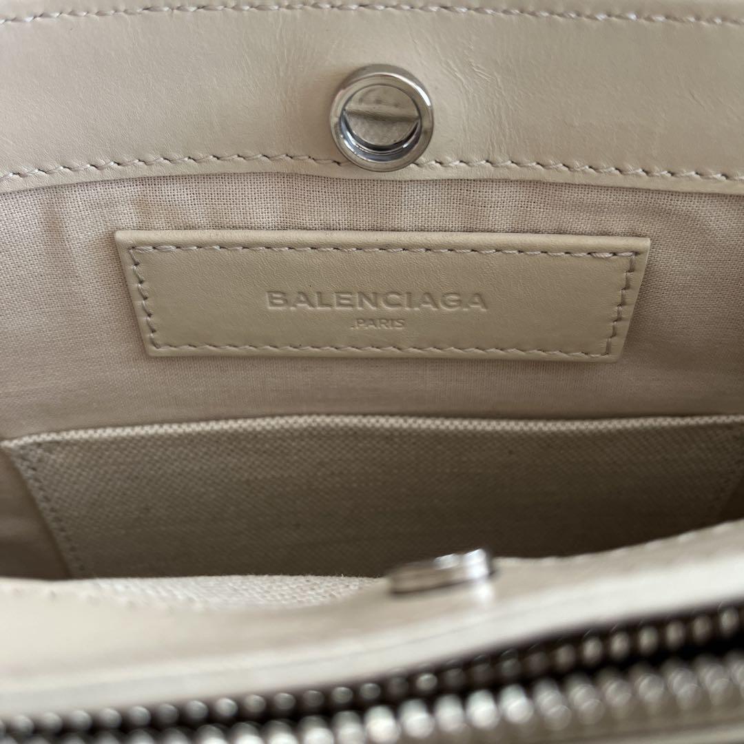 BALENCIAGA キャンバス ネイビーポシェット
