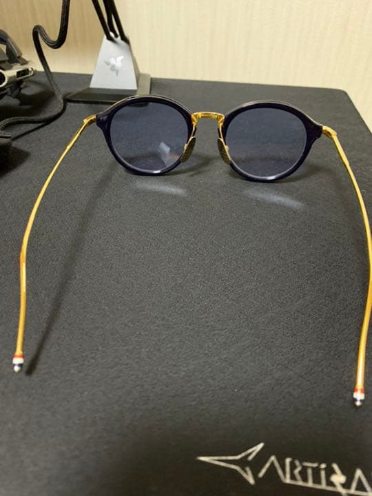 THOM BROWNE tb-011 nvy×gold 46