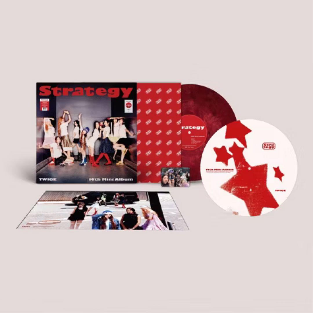 新品 twice Strategy アメリカ Vinyl レコード トレカ 限定 ラスト1枚※TWICE Strategy Vinyl レコード